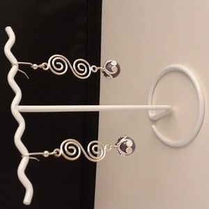 Amethyst Gemstone Pierced Earrings T139